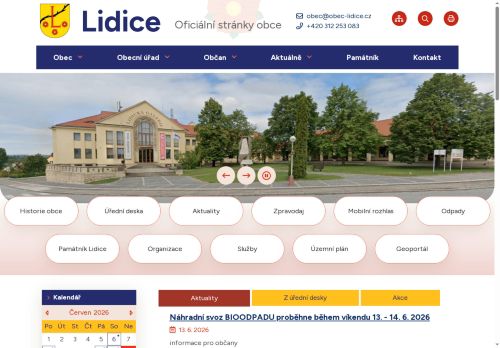 Zobrazit webové stránky Obecní úřad Lidice