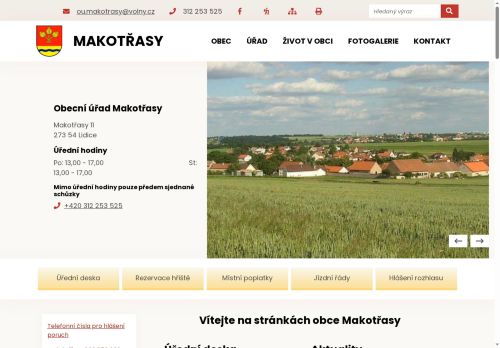 Zobrazit webové stránky Obecní úřad Makotřasy