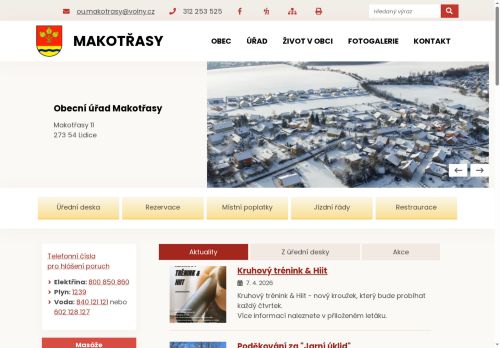 Zobrazit webové stránky Obecní úřad Makotřasy