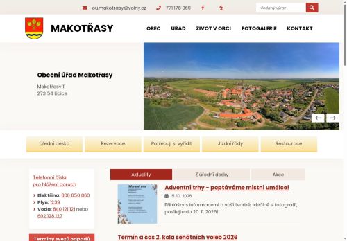 Zobrazit webové stránky Obecní úřad Makotřasy