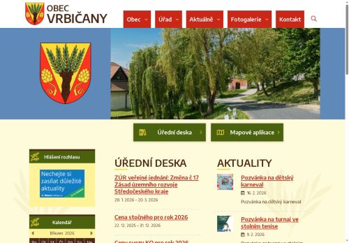 Zobrazit webové stránky Obecní úřad Vrbičany