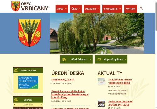 Zobrazit webové stránky Obecní úřad Vrbičany