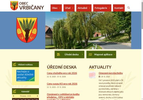 Zobrazit webové stránky Obecní úřad Vrbičany