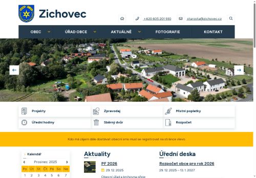 Zobrazit webové stránky Obecní úřad Zichovec