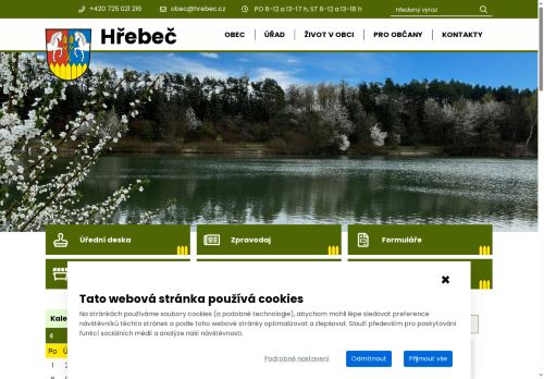 Zobrazit webové stránky Obecní úřad Hřebeč