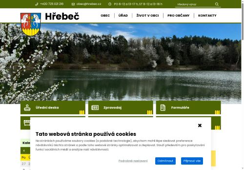 Zobrazit webové stránky Obecní úřad Hřebeč