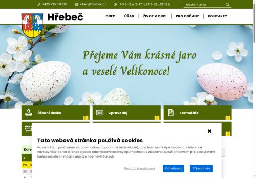Zobrazit webové stránky Obecní úřad Hřebeč