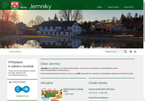 Zobrazit webové stránky Obecní úřad Jemníky