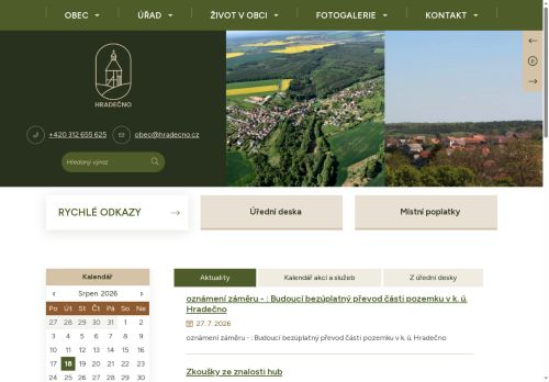 Zobrazit webové stránky Obecní úřad Hradečno