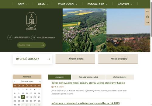 Zobrazit webové stránky Obecní úřad Hradečno