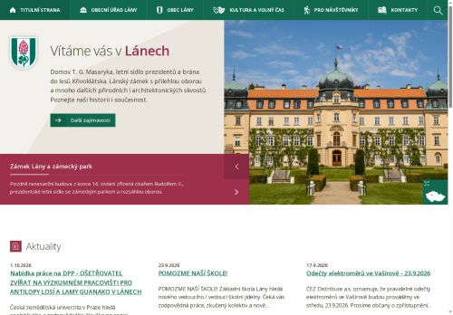 Zobrazit webové stránky Obecní úřad Lány