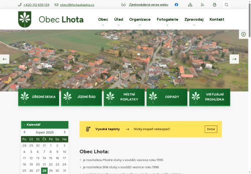 Zobrazit webové stránky Obecní úřad Lhota