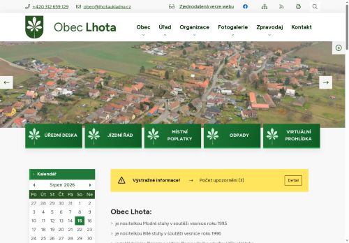 Zobrazit webové stránky Obecní úřad Lhota