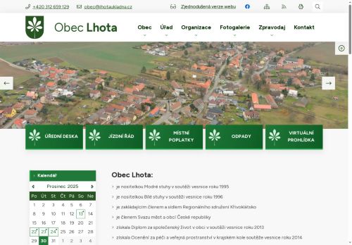 Zobrazit webové stránky Obecní úřad Lhota