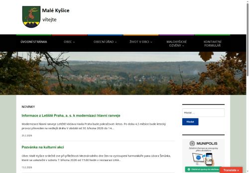 Zobrazit webové stránky Obecní úřad Malé Kyšice