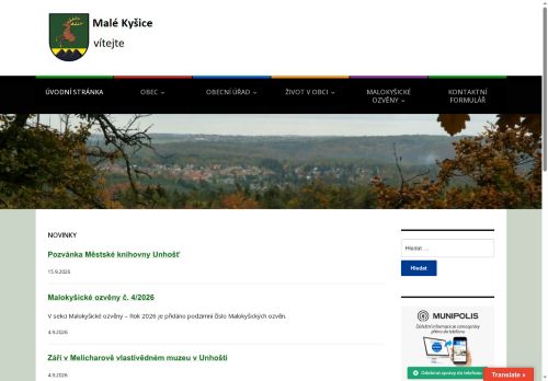 Zobrazit webové stránky Obecní úřad Malé Kyšice