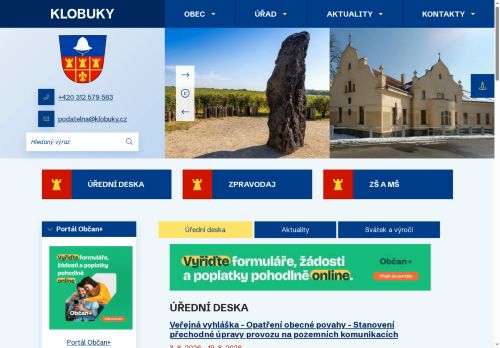 Zobrazit webové stránky Obecní úřad Klobuky