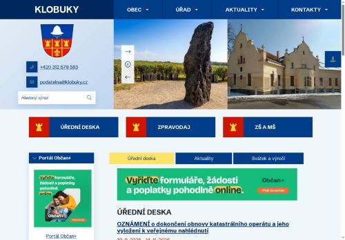 Zobrazit webové stránky Obecní úřad Klobuky