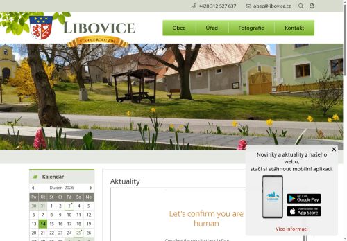 Zobrazit webové stránky Obecní úřad Libovice