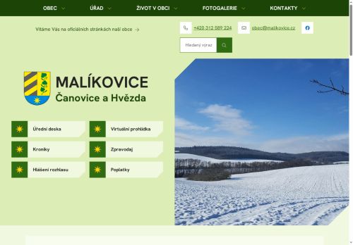 Zobrazit webové stránky Obecní úřad Malíkovice