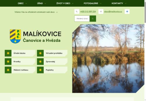 Zobrazit webové stránky Obecní úřad Malíkovice