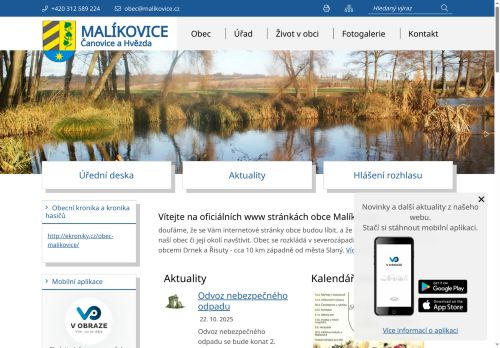 Zobrazit webové stránky Obecní úřad Malíkovice