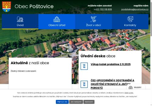 Zobrazit webové stránky Obecní úřad Poštovice