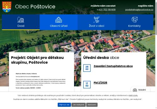 Zobrazit webové stránky Obecní úřad Poštovice