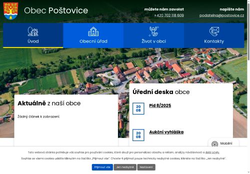 Zobrazit webové stránky Obecní úřad Poštovice