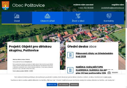 Zobrazit webové stránky Obecní úřad Poštovice