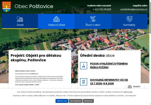 Zobrazit webové stránky Obecní úřad Poštovice
