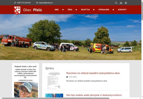 Zobrazit webové stránky Obecní úřad Přelíc
