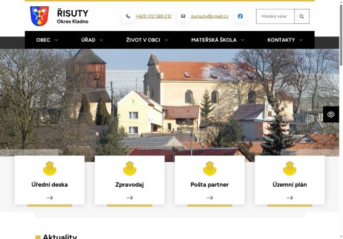 Zobrazit webové stránky Obecní úřad Řisuty