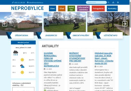 Zobrazit webové stránky Obecní úřad Neprobylice