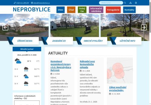 Zobrazit webové stránky Obecní úřad Neprobylice