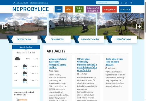 Zobrazit webové stránky Obecní úřad Neprobylice