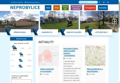 Zobrazit webové stránky Obecní úřad Neprobylice