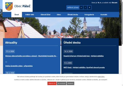 Zobrazit webové stránky Obecní úřad Páleč