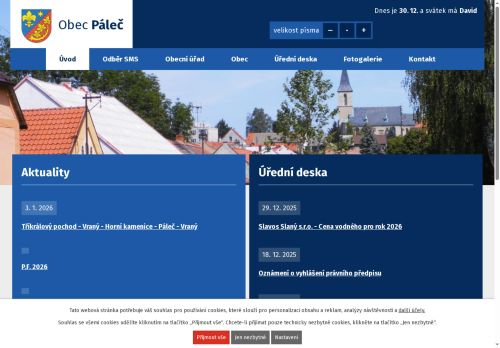 Zobrazit webové stránky Obecní úřad Páleč