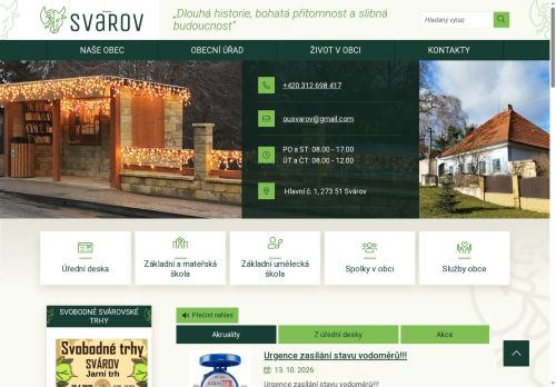 Zobrazit webové stránky Obecní úřad Svárov