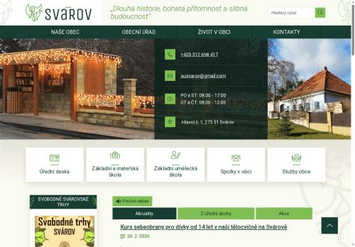 Zobrazit webové stránky Obecní úřad Svárov