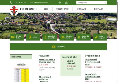 Zobrazit webové stránky Obecní úřad Otvovice