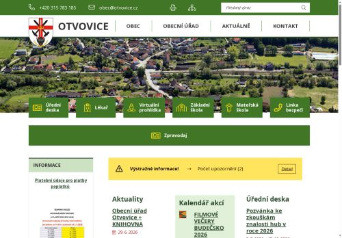 Zobrazit webové stránky Obecní úřad Otvovice