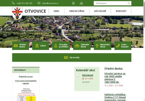 Zobrazit webové stránky Obecní úřad Otvovice