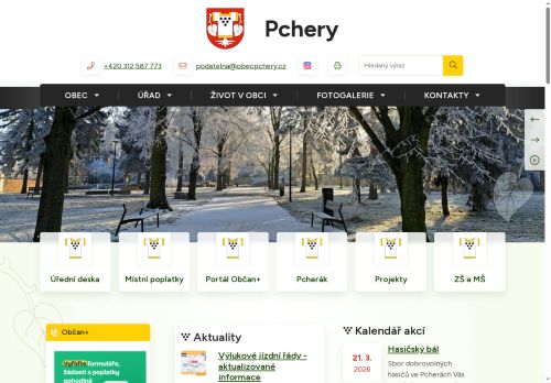 Zobrazit webové stránky Obecní úřad Pchery
