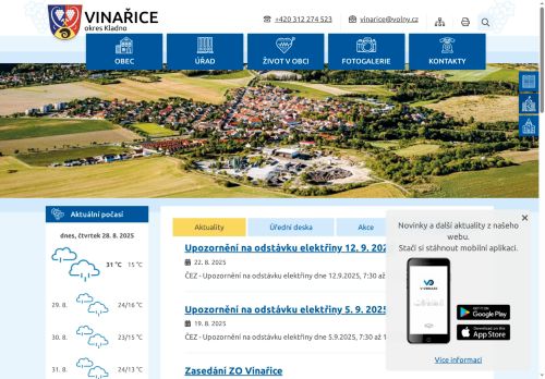 Zobrazit webové stránky Obecní úřad Vinařice