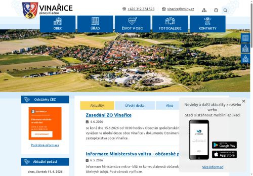 Zobrazit webové stránky Obecní úřad Vinařice