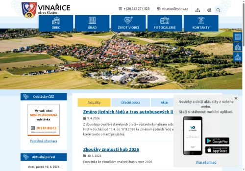 Zobrazit webové stránky Obecní úřad Vinařice
