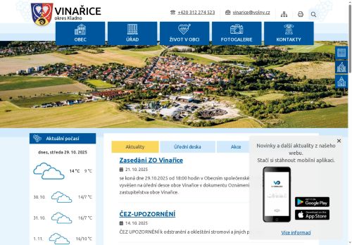 Zobrazit webové stránky Obecní úřad Vinařice