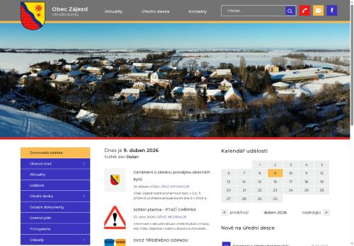 Zobrazit webové stránky Obecní úřad Zájezd